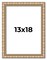 13x18 Modern Bamboo Picture Frame with UV-Resistant Acrylic & Acid Free Backing, Available in 5 Finishes - Gold, Silver, Brown, Black, and Natural